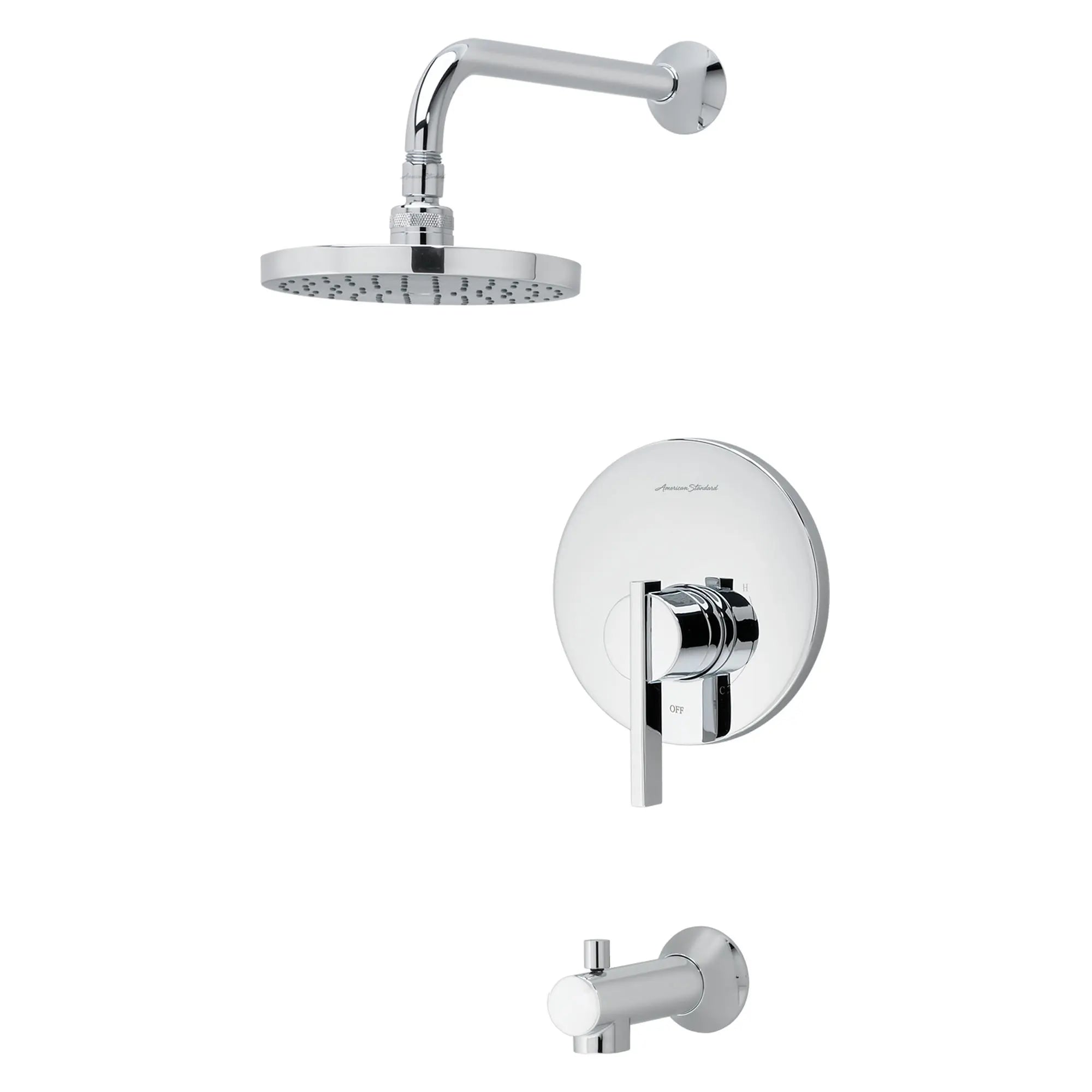 Berwick® 2.5 gpm/9.5 L/min Tub and Shower Trim Kit With Rain Showerhead, Double Ceramic Pressure Balance Cartridge and Lever Handle — thumbnail 3